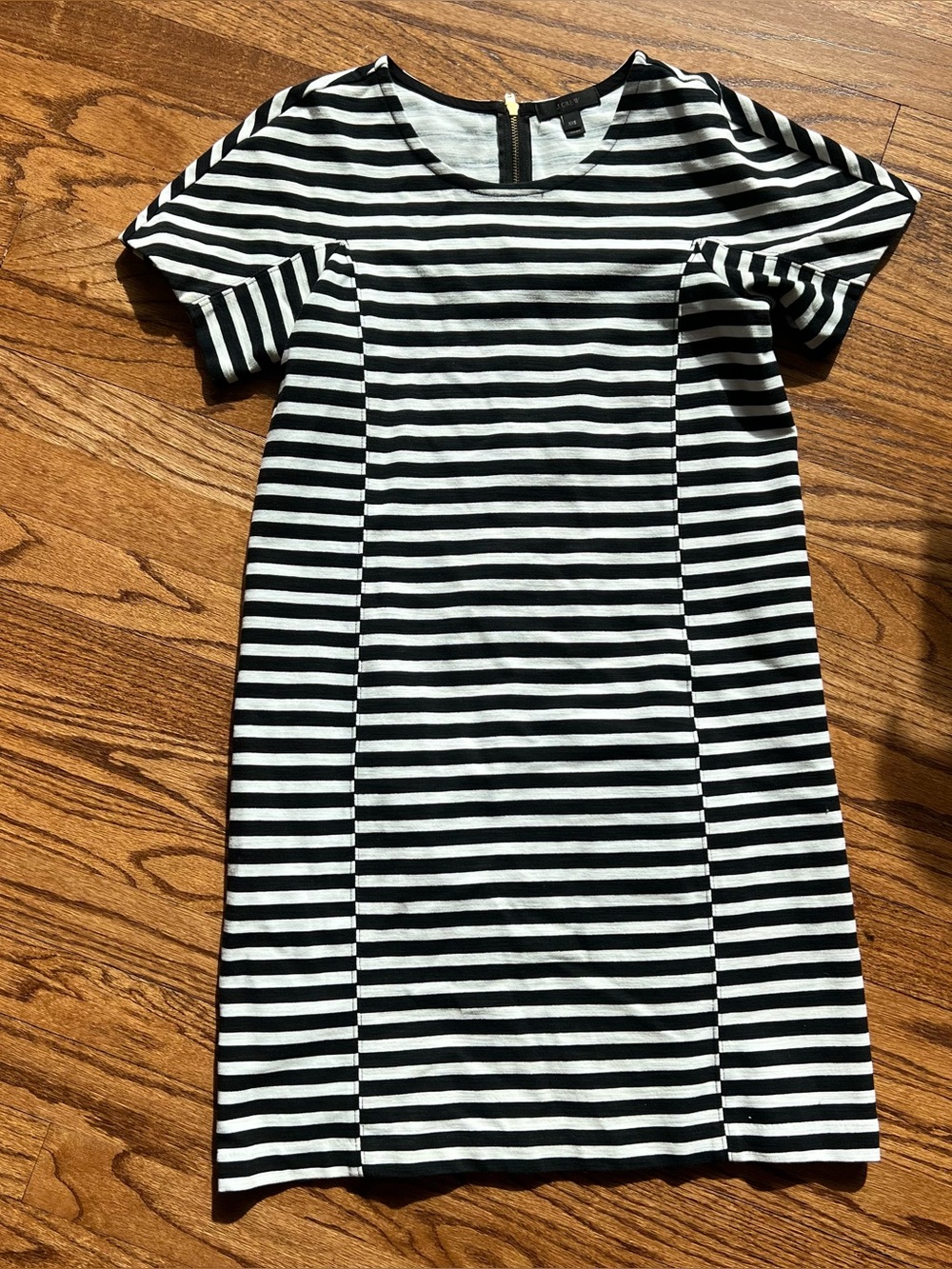 Jcrew black and white shift dress